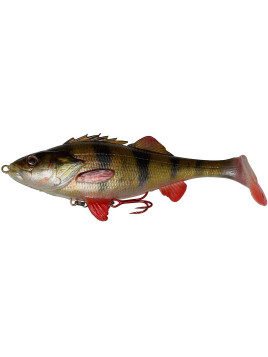 Leurre souple armé Savage Gear 4D PERCH SHAD 17.5 cm