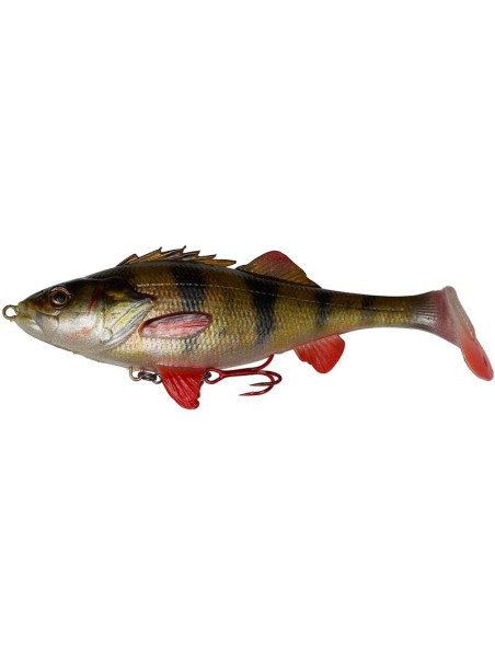 Leurre souple armé Savage Gear 4D PERCH SHAD 17.5 cm