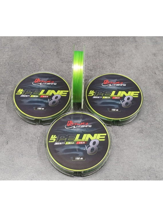 TRESSE ULTIMATE FISHING PE LINE X8 150m