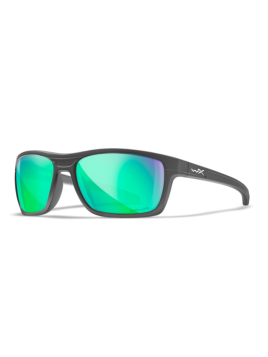 LUNETTES POLARISANTES WILEY X KINGPIN CAPTIVATE GREEN MIRROR / MATTE GRAPHITE FRAME