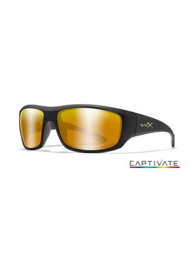 LUNETTES POLARISANTES WILEY X OMEGA CAPTIVATE BRONZE MIRROR / MATTE BLACK FRAME